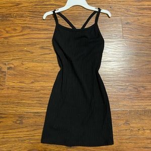 Black mini dress